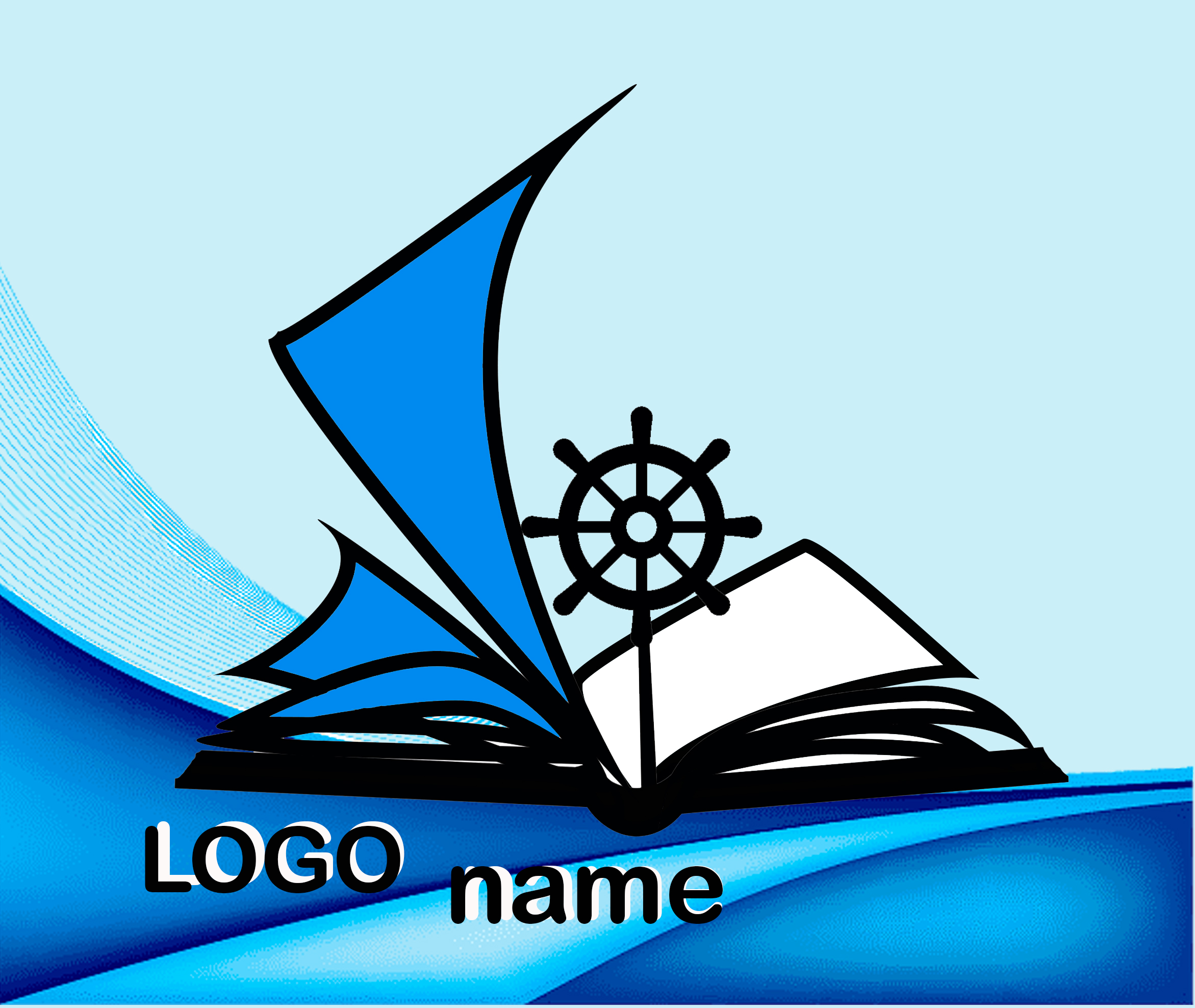 Логотип для книжного магазина или паблика