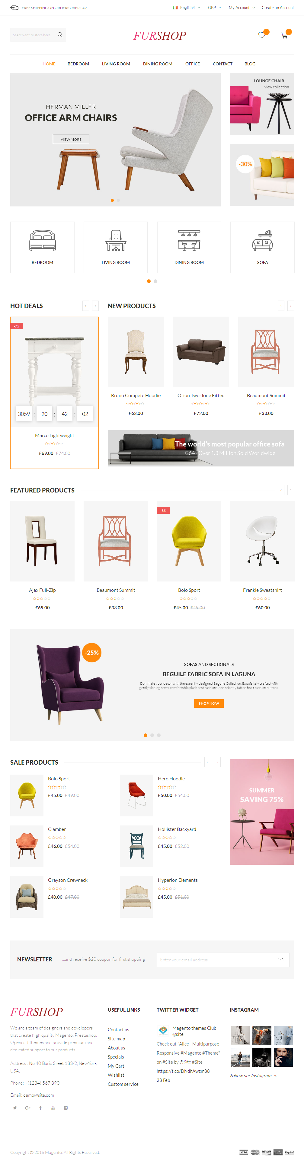 FurShop – интернет магазин по продаже мебели