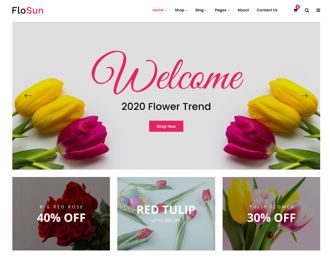 Сайт для цветочного магазина