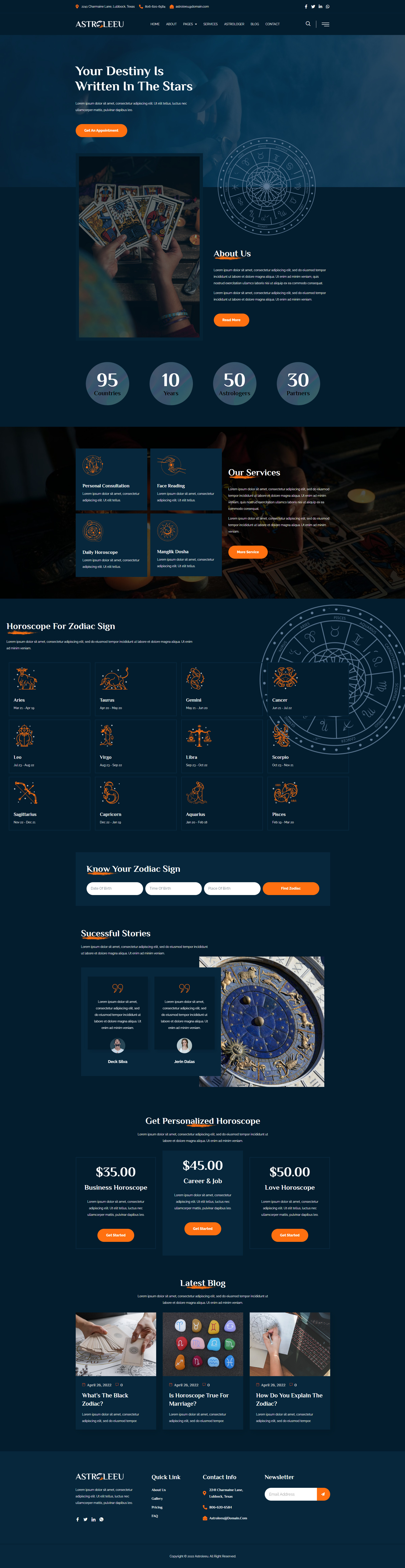 Astroleeu - Template Kit для астрологии и нумерологии
