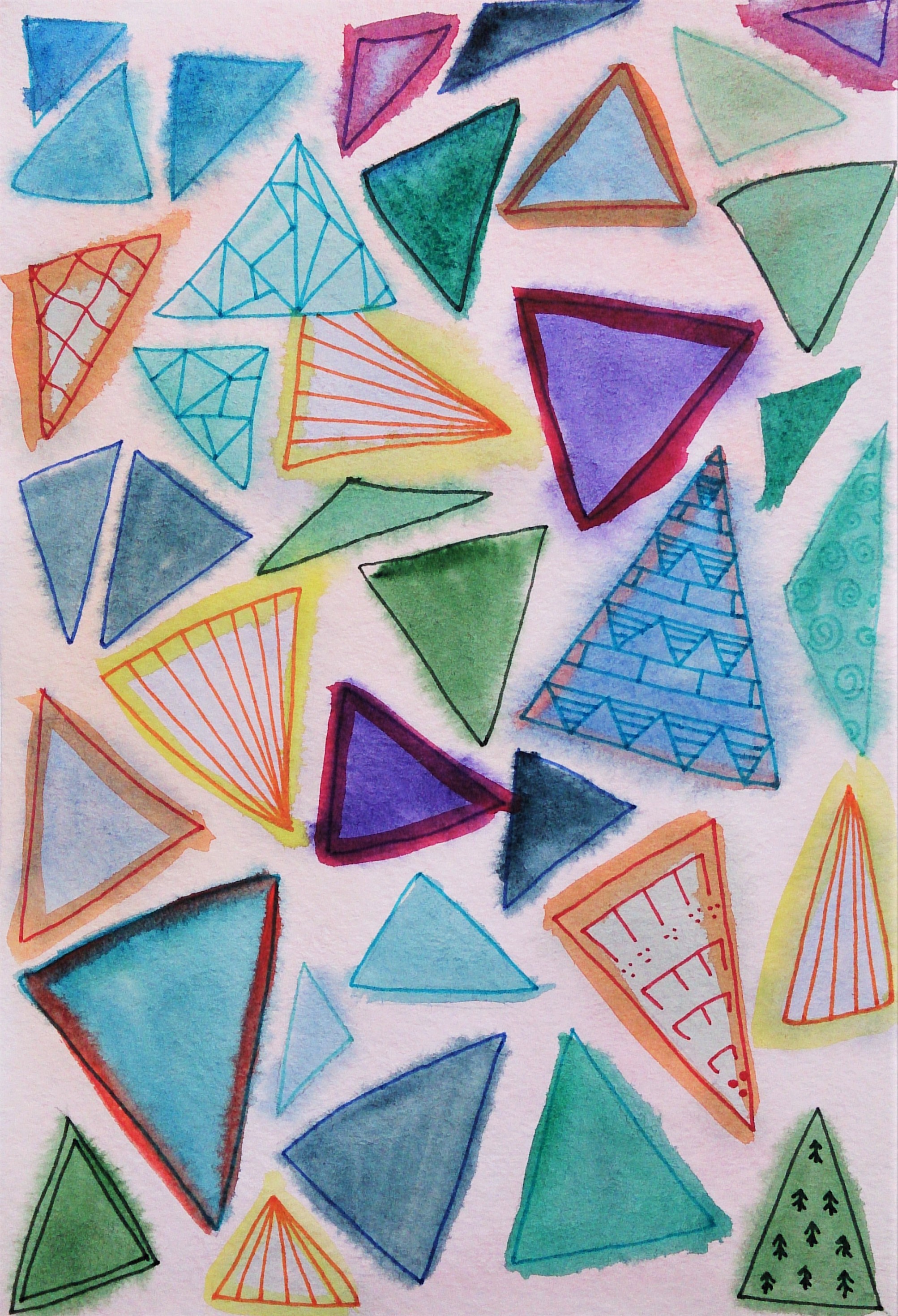цветные треугольники