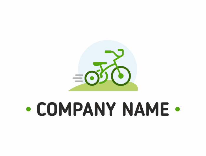 Логотип велосипед, детская тематика