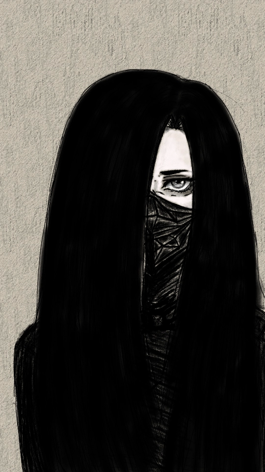 Иллюстрация на тему «Девушка с серыми глазами»