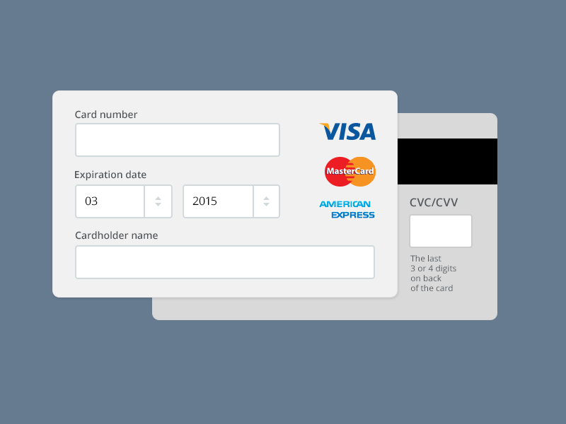 Payment form (.Psd)