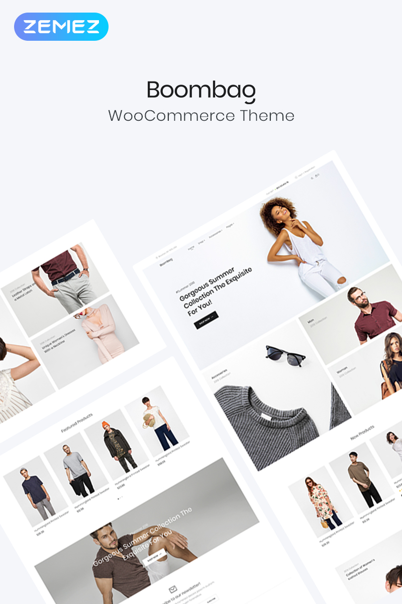 WooCommerce шаблон готовый интернет-магазин, на тему одежды, обуви или аксессуаров