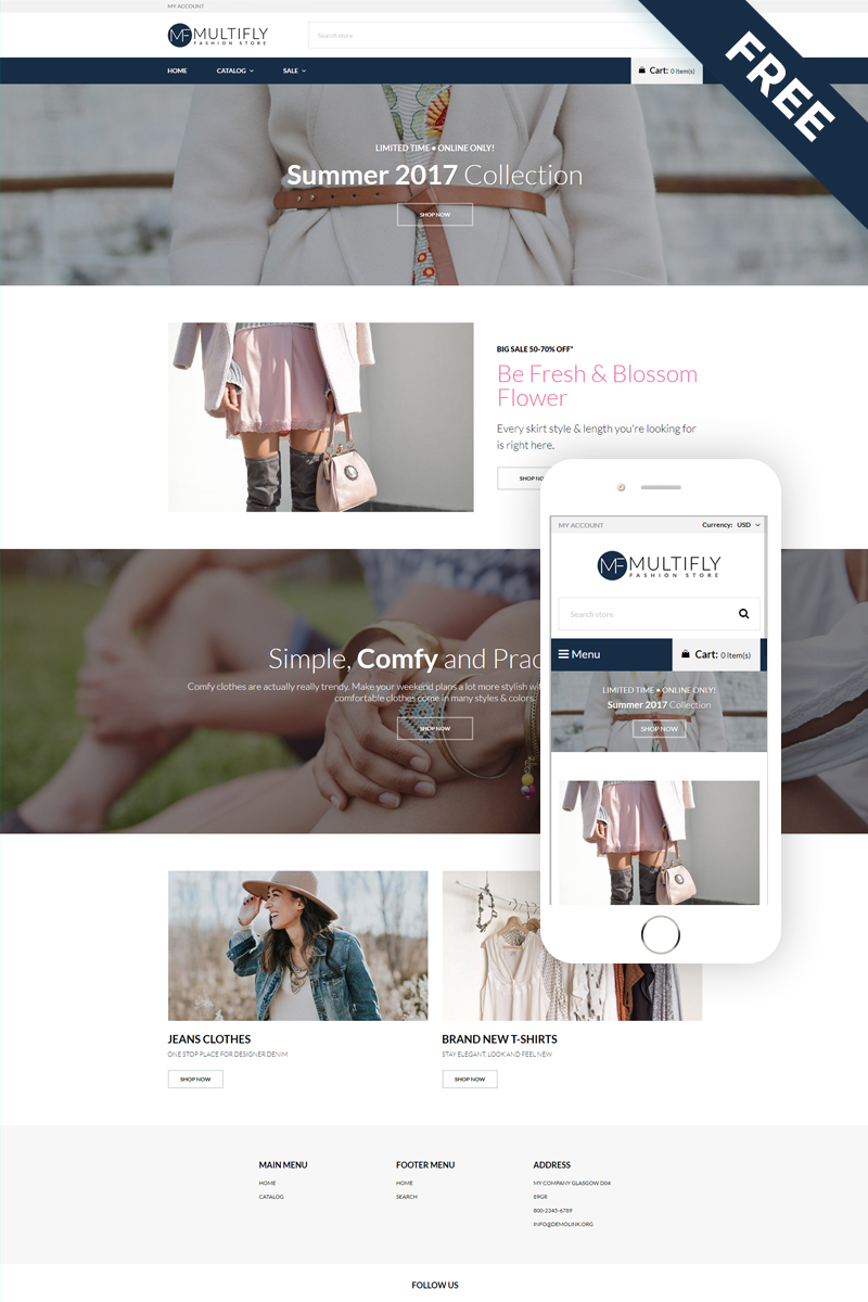 Shopify шаблон свадебной тематики, готовый интернет-магазин