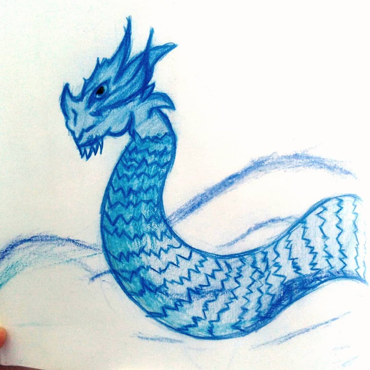 Рисование водных драконов