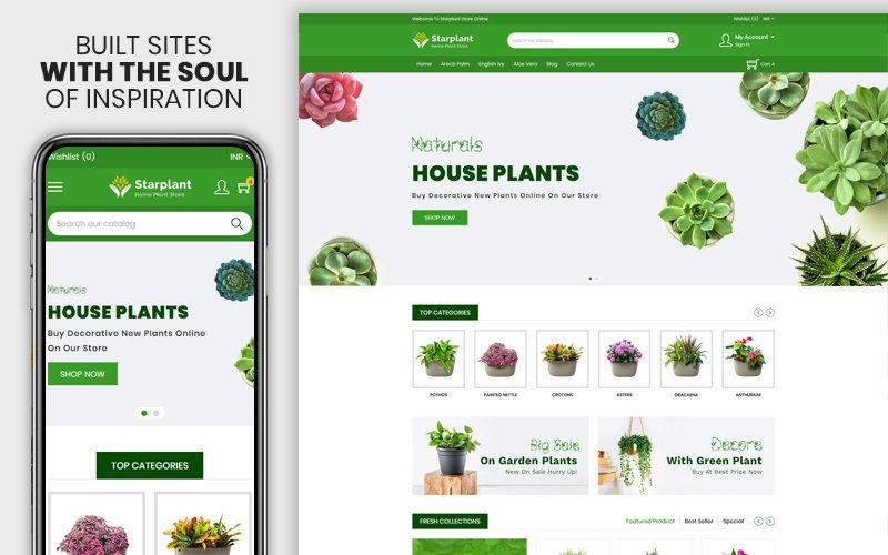 Shopify шаблон готовый интернет-магазин, для сельского хозяйства