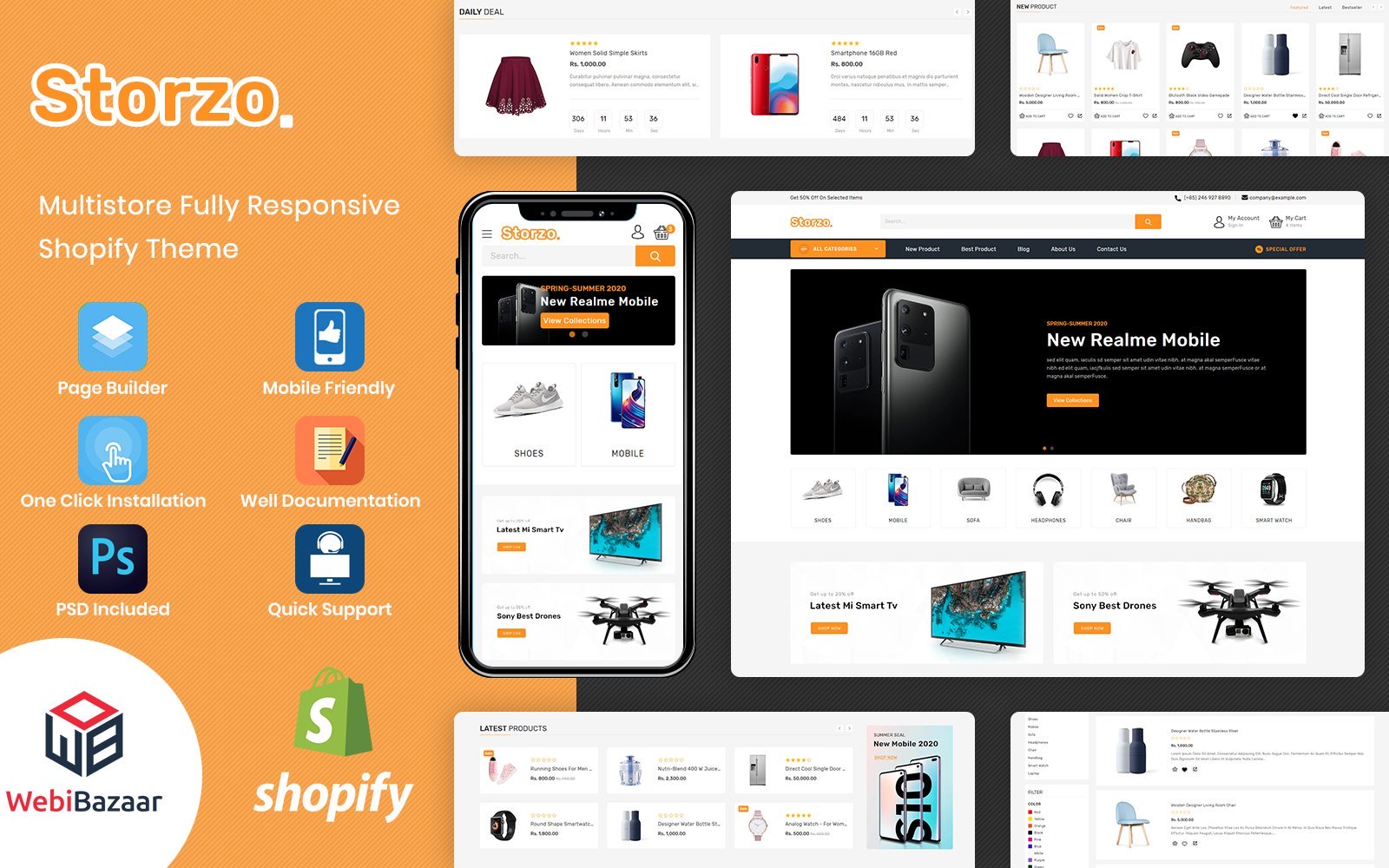 Shopify шаблон готовый интернет-магазин, для магазина электроники и бытовой техники