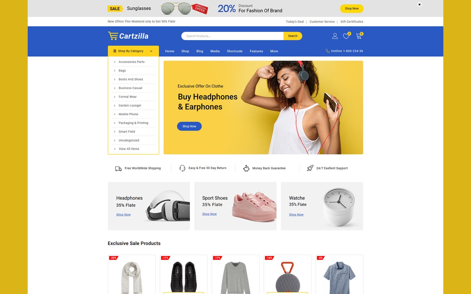 WooCommerce шаблон готовый интернет-магазин, для магазина электроники и бытовой техники