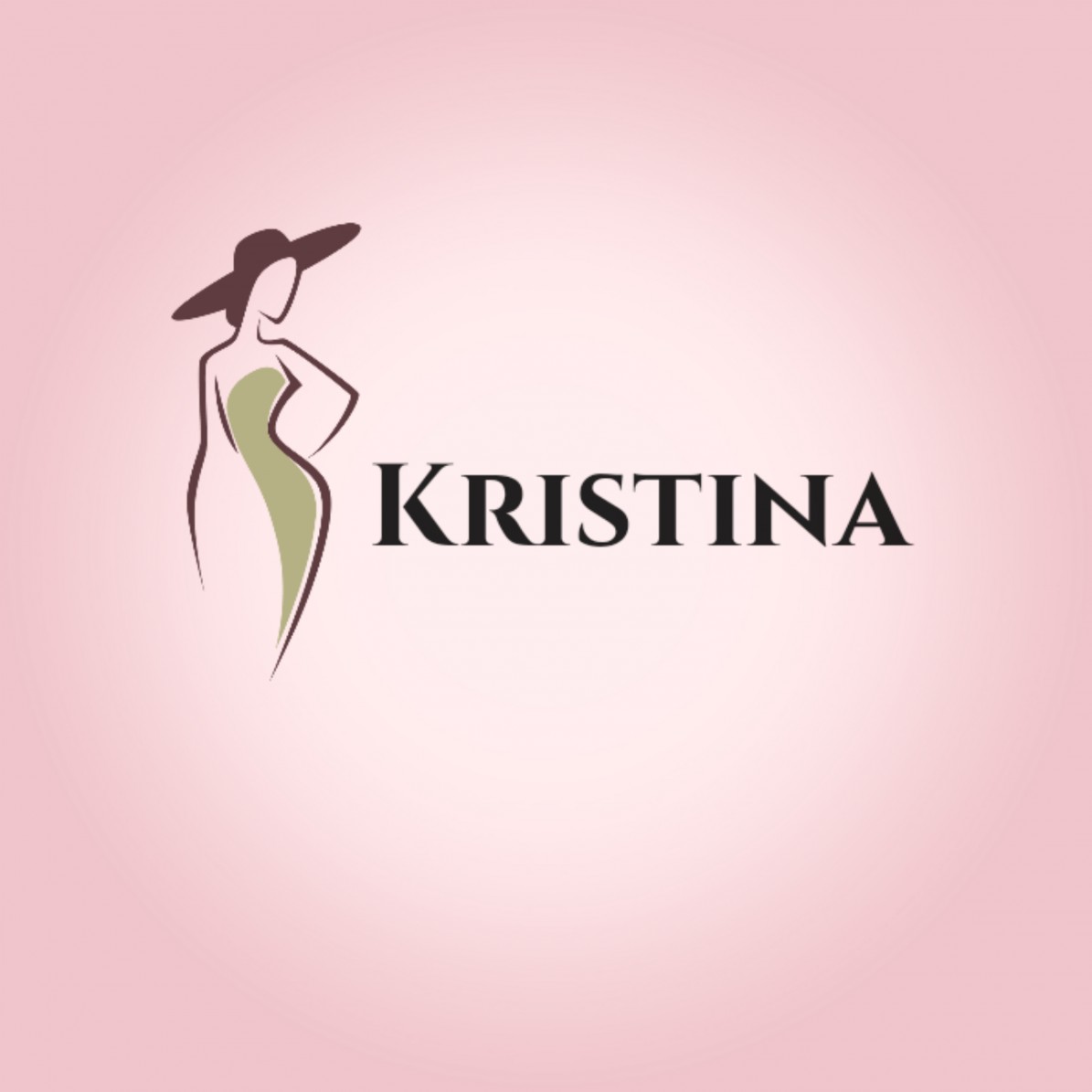 Логотип Кристина - нежность, искусство, парфюмерия, салон красоты