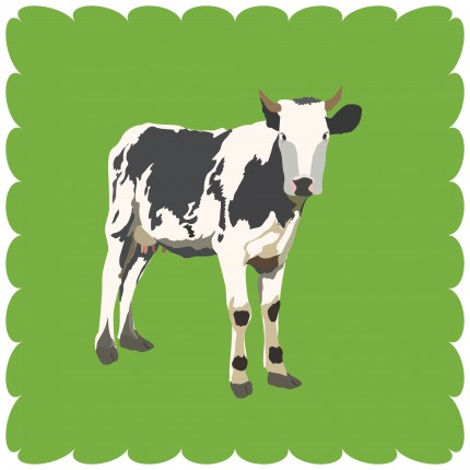 Векторный рисунок коровы