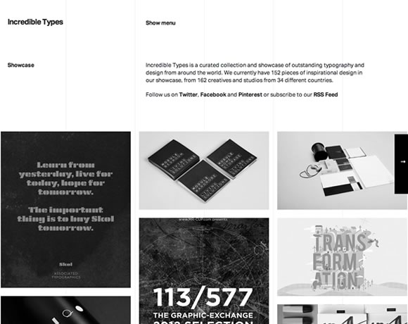 21 пример чёрного, белого и серого веб-дизайна