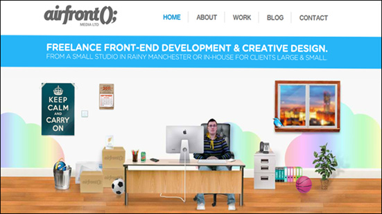 Описание: Airfront HTML5 website